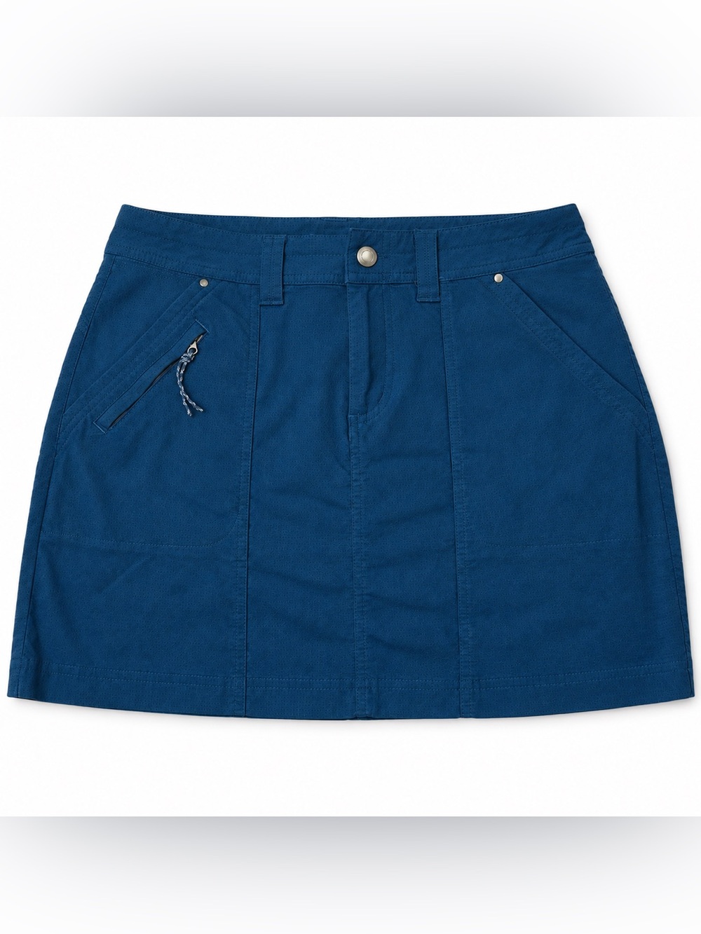 Title Nine Big B Skort Women size 6 Blue Ripstop Hiking Outdoor Trail Skirt